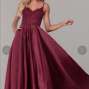 Burgundy Prom Dress